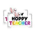 (2 Pack) Hoppy Teacher Magnets - Easter Bunny Teacher Gift - Funny Classroom Decor - 5" On Longest Side - for Cars, Fridges, Toolboxes - Made in USA - MAG8140