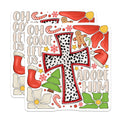 (2 Pack) Christian Christmas Magnets - Oh Come Let Us Adore Him - Religious Holiday Decor - 5 Inches On Longest Side - Thick Durable Magnet - Made in USA - MAG29363