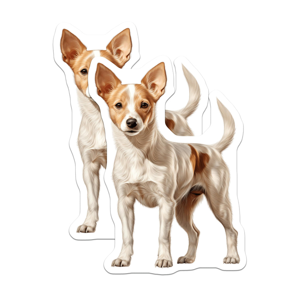 (2 Pack) Jack Russell Terrier Magnets - Cute Dog Lover Fridge Decor - Pet Owner Kitchen Accessory - 5 Inches On Longest Side - Thick Durable Magnet - Made in USA - MAG28375