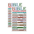 (2 Pack) Bible Emergency Numbers Magnets - Scripture Verse Magnet - Christian Faith Inspiration - Religious Decor - 5 Inches On Longest Side - Thick Durable Magnet - Made in USA - MAG20013