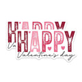 (2 Pack) Happy Valentine's Day Stickers - Cute Valentine's Heart Stickers - Romantic Love Stickers - 5" On Longest Side - Sticks to Any Smooth Flat Surface - Made in USA - BMCS3072