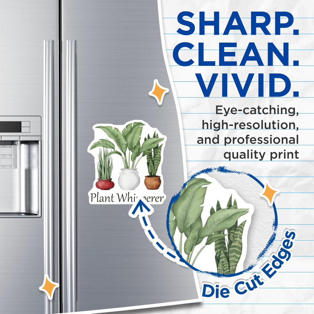 (2 Pack) Plant Whisperer Magnets - Potted Plants Lover - House Plants Decor - 5" On Longest Side - Premium Magnet - for Cars, Refrigerators, Toolboxes, Lockers - Made in USA - MAG17483