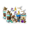 (2 Pack) Christian Faith Magnets - Coffee Lover Jesus Cross - Cozy Christian Decor - 5 Inches On Longest Side - Thick Durable Magnet - Made in USA - MAG29484