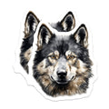 (2 Pack) Majestic Wolf Head Magnets - Wildlife Animal Decor - Nature Lover Refrigerator Accessory - 5 Inches On Longest Side - Thick Durable Magnet - Made in USA - MAG30780