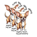 (3 Pack) Chihuahua Decals - Laptop Decals - Cute Dog Stickers - 3 Inches On Longest Side - Easy Peel & Apply - Made in USA - 3MCS1257