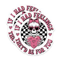 (2 Pack) Funny Skull Love Magnets - Cute Skeleton Heart Magnets - Valentine's Day Skeleton Magnets - 5" On Longest Side - for Cars, Refrigerators, Toolboxes, Lockers - Made in USA BMCS3462