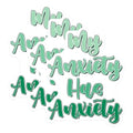 (3 Pack) Anxiety Decals - Funny Mental Health Sticker - My Anxiety Has Anxiety - Laptop Decal - 3 Inches On Longest Side - Easy Peel & Apply - Made in USA - 3MCS6438