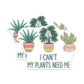 (2 Pack) Plant Lover Magnets - House Plants Decor - Funny Gardening Gift for Plant Moms - 5" On Longest Side - Premium Magnet - for Cars, Refrigerators, Toolboxes, Lockers - Made in USA - MAG18534
