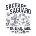 (2 Pack) Saguaro National Park Magnets - Arizona Cactus Desert Landscape - Southwest USA Nature Scene Memorabilia Collectible - 5 Inches On Longest Side - Thick Durable Magnet - Made in USA - MAG19296