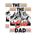 (2 Pack) Cool Dad Mountain Stickers - Father's Day for Dad - 5" On Longest Side - Sticks to Smooth Flat Surfaces - Made in USA - BMCS7465