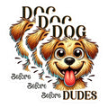 (3 Pack) Dog Before Dudes Decals - Funny Dog Lover - Pet Saying Laptop Decal - 3 Inches On Longest Side - Easy Peel & Apply - Made in USA - 3MCS1275