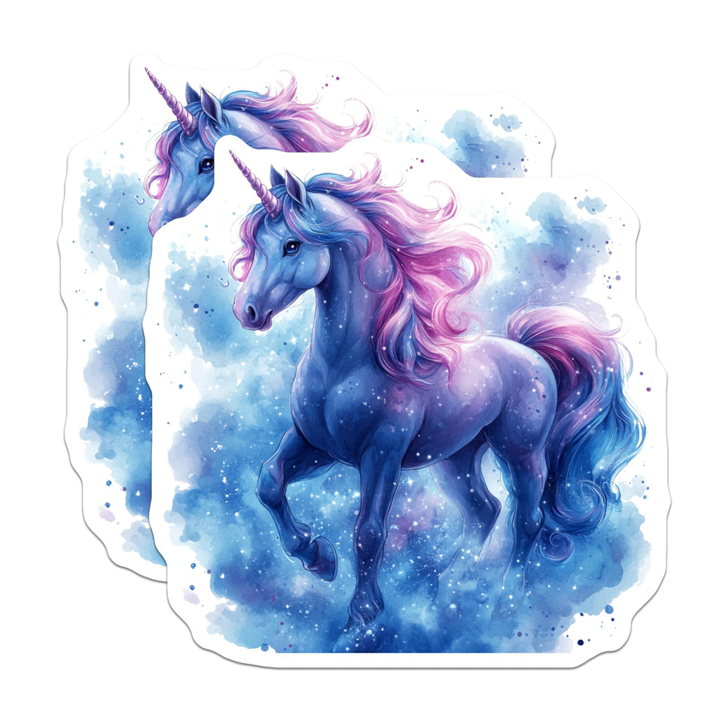 (2 Pack) Magical Unicorn Magnets - Dreamy Fantasy Decor - Celestial Mystical Creature - 5 Inches On Longest Side - Thick Durable Magnet - Made in USA - MAG30048