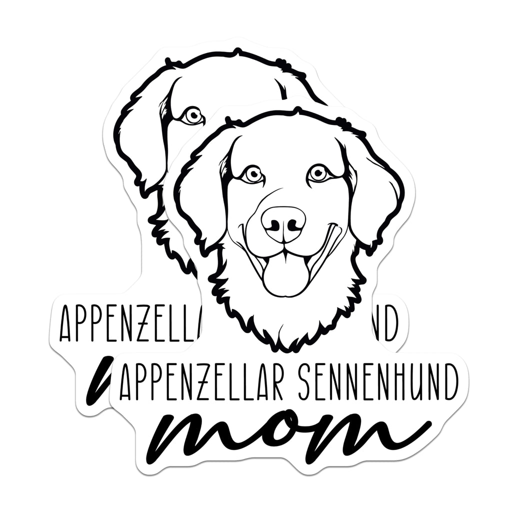 (2 Pack) Appenzeller Sennenhund Mom Magnets - Dog Breed Lover - Pet Owner Kitchen Decor - 5 Inches On Longest Side - Thick Durable Magnet - Made in USA - MAG27024
