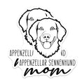 (2 Pack) Appenzeller Sennenhund Mom Magnets - Dog Breed Lover - Pet Owner Kitchen Decor - 5 Inches On Longest Side - Thick Durable Magnet - Made in USA - MAG27024
