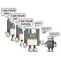 (3 Pack) I Am Your Father Decals - Funny Computer Decal - Geeky Tech Decals - 3 Inches On Longest Side - Easy Peel & Apply - Made in USA - 3MCS6186