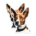 (2 Pack) Basenji Dog Magnets - Pet Lover Fridge Decor - Unique Animal Breed Art for Dog Moms and Dads - 5 Inches On Longest Side - Thick Durable Magnet - Made in USA - MAG25042