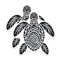 (2 Pack) Hawaiian Sea Turtle Magnets - Tribal Ocean Design - Beach Aesthetic Decor - 5 Inches On Longest Side - Thick Durable Magnet - Made in USA - MAG39420