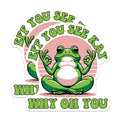 (2 Pack) Funny Frog Magnets - F You See Kay Why Oh You - Sarcastic Quote - Quirky Meme Refrigerator Decor - 5 Inches On Longest Side - Thick Durable Magnet - Made in USA - MAG39782
