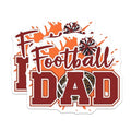 (2 Pack) Football Dad Magnets Magnets - Sports Theme - Cheerleader Design - 5" On Longest Side - Made in USA - Sticks to Refrigerators & Metal Surfaces - MAG8774