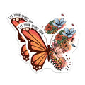 (2 Pack) Let Your Spirit Soar Butterfly Magnets - Inspirational Floral Decor - Positive Affirmation Fridge Art - 5 Inches On Longest Side - Thick Durable Magnet - Made in USA - MAG39179