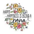 (2 Pack) Happiness is Being A a Magnets - Flower Design Magnets - Inspirational Quote Magnets- 5" On Longest Side - for Fridges, Toolboxes, Cars - Made in USA - MAG3010