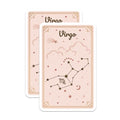 (2 Pack) Virgo Zodiac Stickers - Astrology Constellation - Celestial Star Sign - 5" On Longest Side - Sticks to Smooth Flat Surfaces - Made in USA - BMCS9443