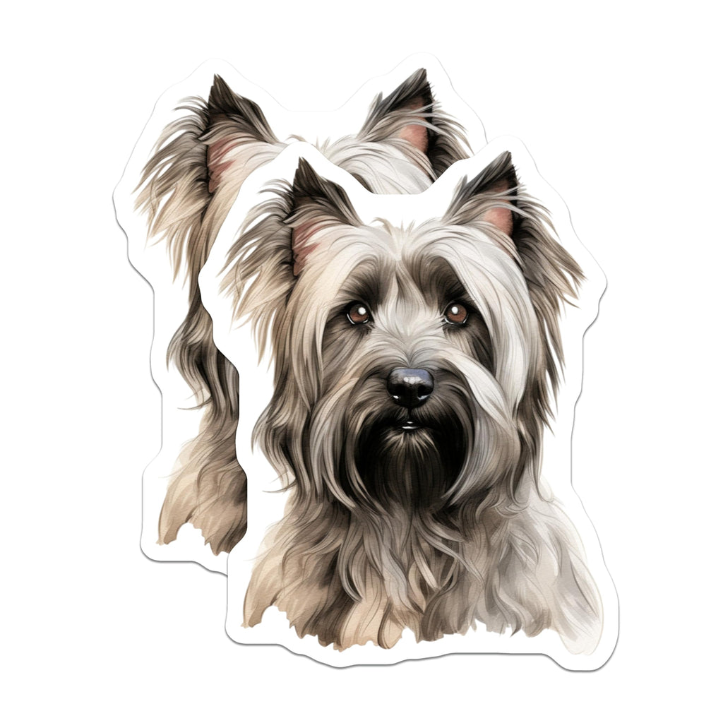 (2 Pack) Cairn Terrier Magnets - Dog Lover Kitchen Decor - Pet Owner Refrigerator Art - 5 Inches On Longest Side - Thick Durable Magnet - Made in USA - MAG26308