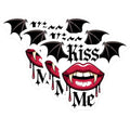 (3 Pack) Vampire Lips Decals - Bat Wings Stickers - Kiss Me Decals- 3 Inches On Longest Side - Easy Peel & Apply - Made in USA - 3MCS5857