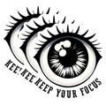 (3 Pack) Keep Your Focus Decals - Eye Laptop Decal - Motivational Sticker - 3 Inches On Longest Side - Easy Peel & Apply - Made in USA - 3MCS6848