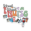 (2 Pack) School Nurse Magnets - Nurse Appreciation - Nursing Student - Healthcare Worker Decor - 5 Inches On Longest Side - Thick Durable Magnet - Made in USA - MAG21750