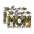 (2 Pack) Boy Mom Magnets - Camo Leopard Print - Proud Mother of Sons - Outdoorsy Mom Decor - 5 Inches On Longest Side - Thick Durable Magnet - Made in USA - MAG29569