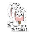 (2 Pack) Funny Inspirational Magnets Magnets - Ice Cream Popsicle Quote - Kitchen Decor - 5" On Longest Side - Made in USA - Sticks to Refrigerators & Metal Surfaces - MAG8675
