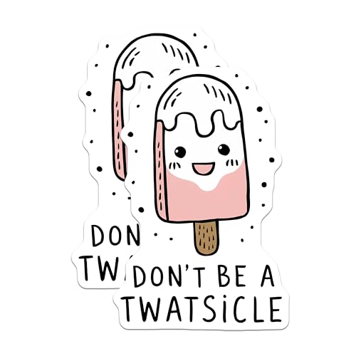 (2 Pack) Funny Inspirational Magnets Magnets - Ice Cream Popsicle Quote - Kitchen Decor - 5" On Longest Side - Made in USA - Sticks to Refrigerators & Metal Surfaces - MAG8675