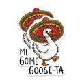 (2 Pack) Me Goose-Ta Stickers - Funny Animal Stickers - Cute Goose Stickers - 5" On Longest Side - Sticks to Smooth Flat Surfaces - Made in USA - BMCS4611