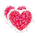 (2 Pack) Heart Shape Magnets - Red Heart Magnets - Romantic Heart Decor Magnets - 5" On Longest Side - for Cars, Refrigerators, Toolboxes, Lockers - Made in USA BMCS3520