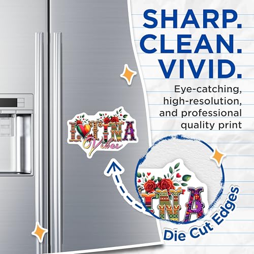 (2 Pack) Latina Vibes Magnets - 5" On Longest Side - for Cars, Fridges, Toolboxes - Made in USA - MAG8222