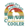 (2 Packs) Pitbull Dad Like A Regular Dad But Cooler Stickers - Pitbull Dog Breed Decals - 5 Inches On Longest Side - Premium Vinyl Decal - Sticks to Any Smooth Flat Surface - Made in USA - BMCS2389