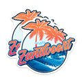 (2 Pack) Zandvoort Netherlands Magnets - Palm Tree Beach - Travel Souvenir - 5" On Longest Side - Premium Magnet - for Cars, Refrigerators, Toolboxes, Lockers - Made in USA - MAG18095