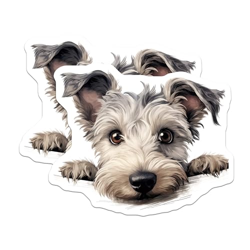 (2 Pack) Animal Lover Kitchen Decor Magnet - Pet Lover Accessories - 5" On Longest Side - Sticks to Smooth Flat Surfaces - Made in USA - MAG10259
