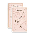 (2 Pack) Cancer Zodiac Sign Stickers - Astrology Constellation - Horoscope Art - 5" On Longest Side - Sticks to Smooth Flat Surfaces - Made in USA - BMCS9613