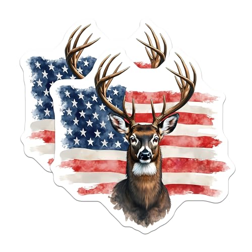 (2 Pack) Wildlife USA Magnet - 5" On Longest Side - Sticks to Smooth Flat Surfaces - Made in USA - MAG9829