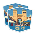 (2 Pack) Oujda Morocco Travel Magnets - Moroccan City Gate Historic Archway Scene - North Africa Souvenir Refrigerator Decor - 5 Inches On Longest Side - Thick Durable Magnet - Made in USA - MAG20096