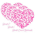 (3 Pack) Breast Cancer Decals - Pink Ribbon Decals - Laptop Decal - 3 Inches On Longest Side - Easy Peel & Apply - Made in USA - 3MCS2148