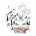 (2 Pack) Adventure Chasin Magnets - Mountain Nature Hiking Magnets - Outdoor Adventure Magnets - 5" On Longest Side - for Cars, Refrigerators, Toolboxes, Lockers - Made in USA BMCS3279