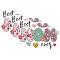 (3 Pack) Best Mom Ever Decals - Floral Mom Sticker - Mothers Day Decal - 3 Inches On Longest Side - Easy Peel & Apply - Made in USA - 3MCS7221