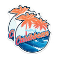 (2 Pack) Caribbean Magnets - Tropical Decor - Island Vibes Fridge Decor - 5" On Longest Side - Premium Magnet - for Cars, Refrigerators, Toolboxes, Lockers - Made in USA - MAG17227