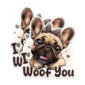 (2 Packs) I Woof You Pug Magnets - Magnets - 5 Inches On Longest Side - Premium Magnet - for Fridges, Toolboxes, Cars - Made in USA - MAG2341