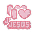 (2 Pack) I Heart Jesus Magnets Magnets - 5" On Longest Side - Made in USA - Sticks to Refrigerators & Metal Surfaces - MAG8896