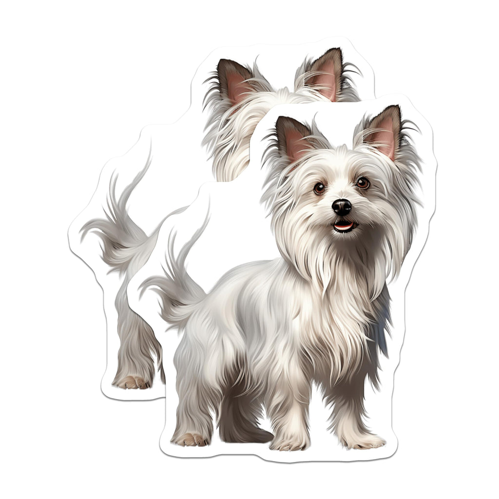(2 Pack) Maltese Dog Magnets - White Puppy Decor - Pet Lover Kitchen Accessories - 5 Inches On Longest Side - Thick Durable Magnet - Made in USA - MAG24432