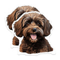 (2 Pack) Cockapoo Dog Magnets - Cute Brown Dog Art - Pet Lover Refrigerator Decor - 5 Inches On Longest Side - Thick Durable Magnet - Made in USA - MAG26311
